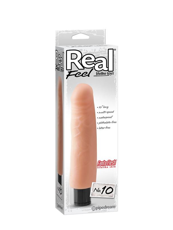 Реалистичный вибромассажер Real Feel №10 (21,6 см)
