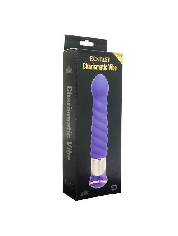 Фиолетовый вибратор ротатор ECSTASY Deluxe Charismatic Vibe (21 см)