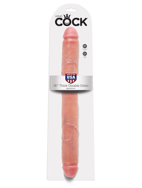 Двусторонний фаллоимитатор 16" Thick Double Dildo (40,6 см)