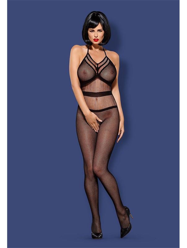 Откровенный комбинезон-сетка N115 с интимным доступом