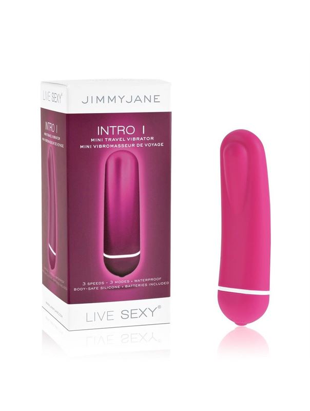 Розовый вибромассажер Intro 1 Pink - 9,5 см.