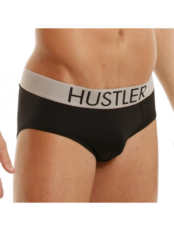 Мужские брифы HUSTLER на широкой резинке из микрофибры