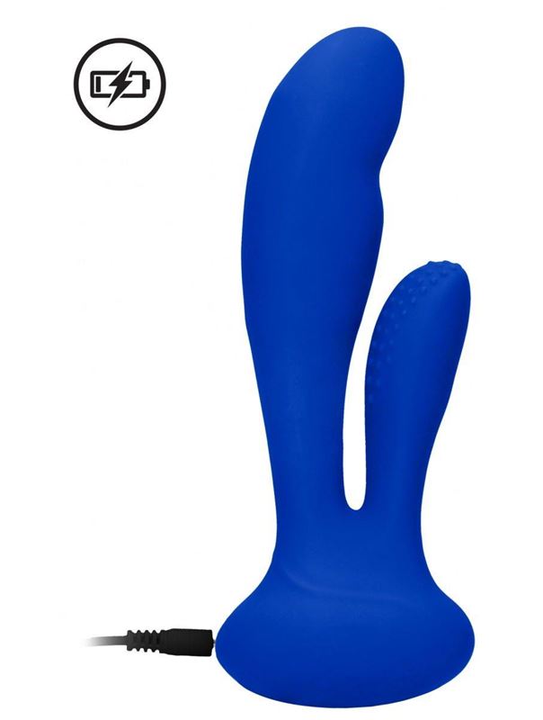 Синий вибратор G-Spot and Clitoral Vibrator Flair (17,5 см)