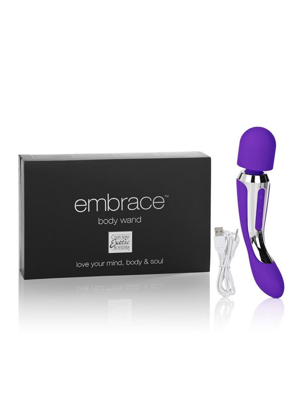 Фиолетовый вибромассажер BODY WAND - 22,25 см.