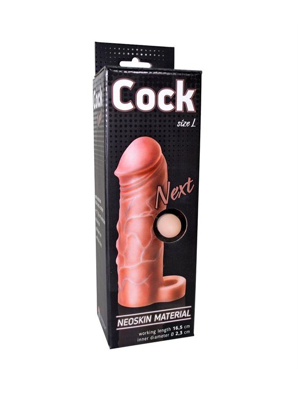 Фаллоудлинитель с кольцом COCK size L (16,5 см)