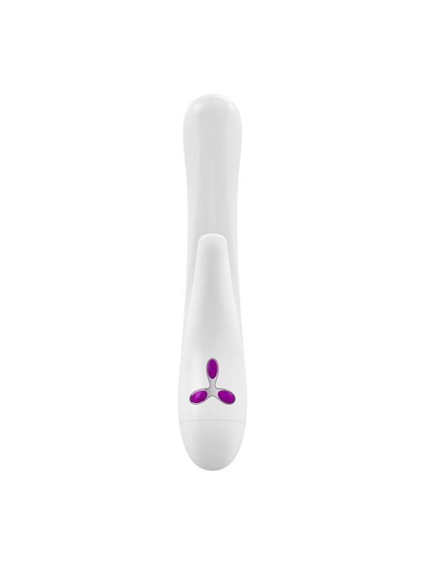 Вибратор белый OVO K4 Rabbit (22 см)