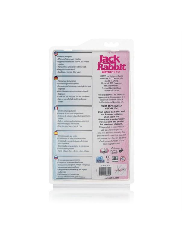 Розовый вибромассажер Petite Jack Rabbit (24 см)
