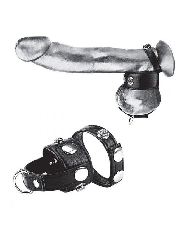 Утяжка для мошонки и пениса Cock Ring With 1 Ball Stretcher And Optional Weight Ring