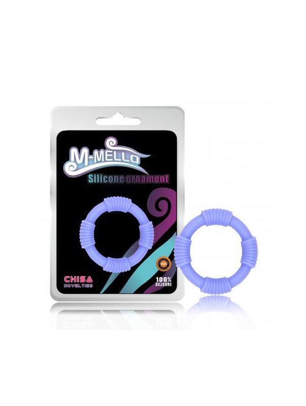 Сиреневое эрекционное кольцо Rope Ring из силикона