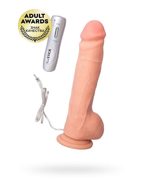 Реалистичный вибратор TOYFA RealStick Elite Vibro (24 см)