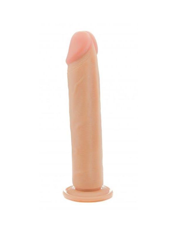 Телесный фаллоимитатор-гигант Realistic Cock 13,4 Inch No Scrotum - 34 см.