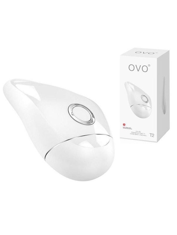 Клиторальный белый стимулятор OVO T2