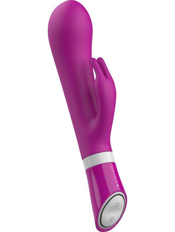 Ярко-розовый вибратор-кролик Bwild Deluxe Bunny (19,3 см)