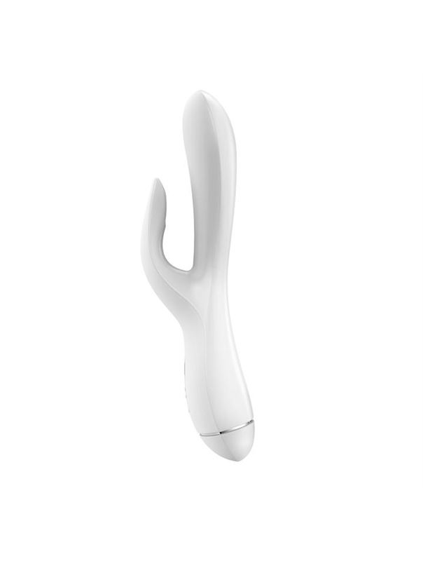 Вибратор белый OVO K3 Rabbit (21 см)
