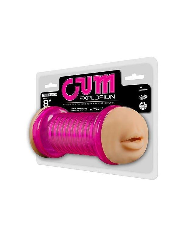 Двусторонний мастурбатор CUM EXPLOSION MASTURBATOR MOUTH  VAGINA - ротик и вагина