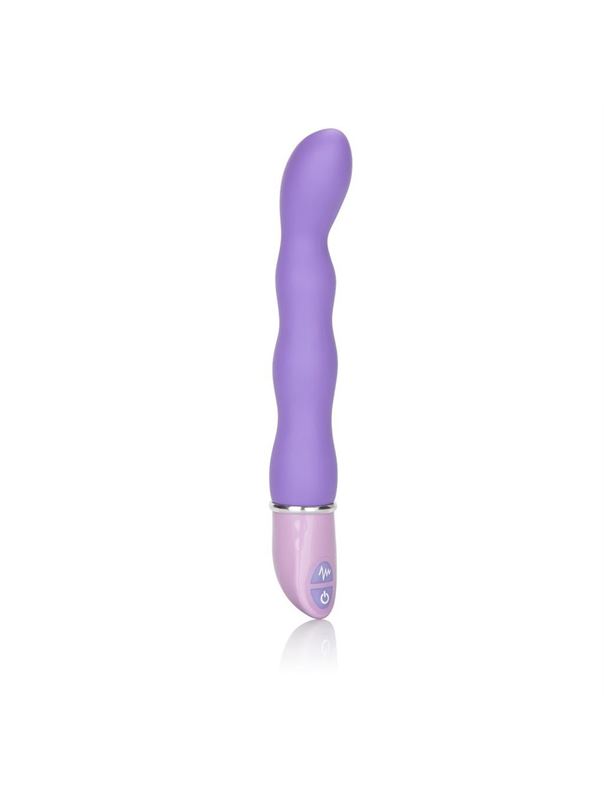 Силиконовый фиолетовый вибратор Lia Magic Wand - 21 см.