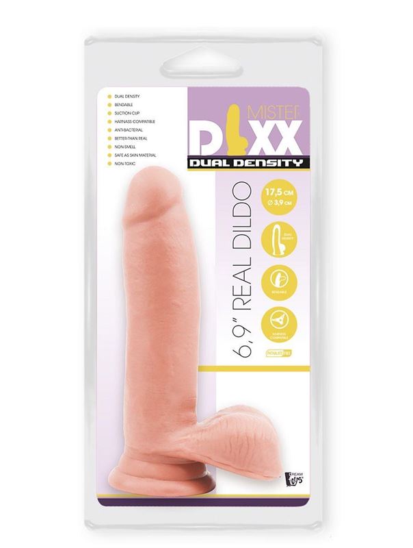 Телесный фаллоимитатор реалистик 6.9" Dual Density Dildo (17,5 см)