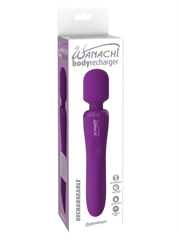 Фиолетовый вибратор-жезл Body Recharger