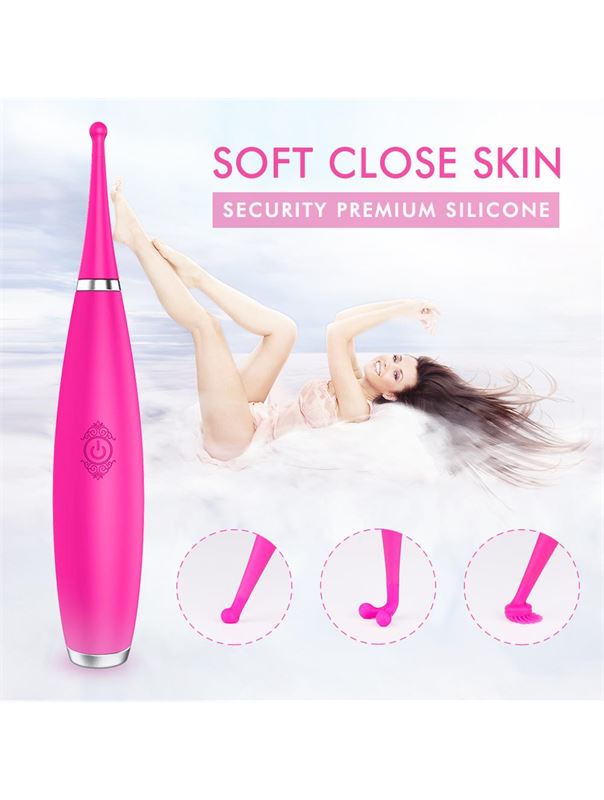 Ультратонкий вибростимулятор SPARKLE kit с набором насадок