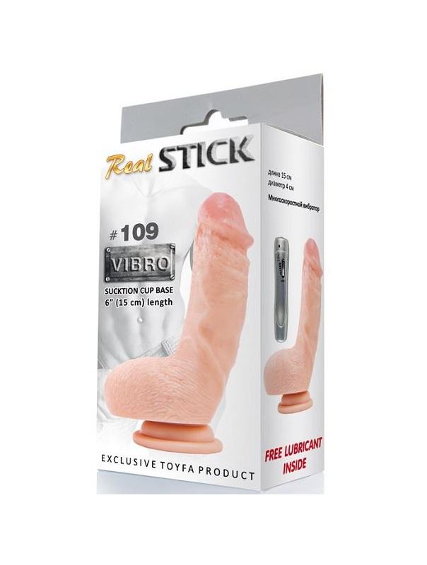 Мультискоростной реалистичный вибратор RealStick #109 (15 см)