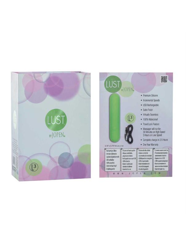 Зеленая вибропуля Lust by JOPEN L3