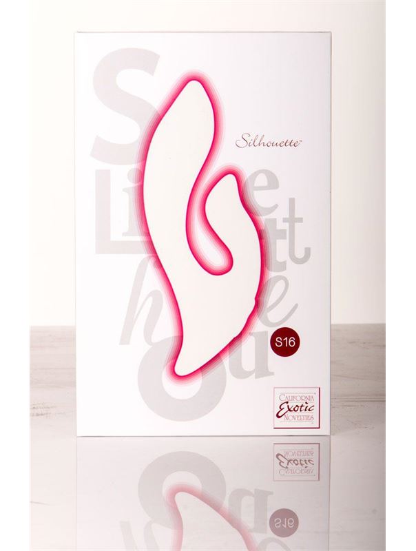 Двойной красный вибромассажер Silhouette S16
