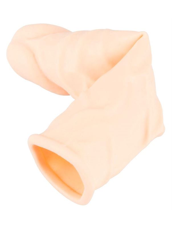 Удлиняющая насадка на пенис с вибрацией Silicone Extension Vibrating (19 см)