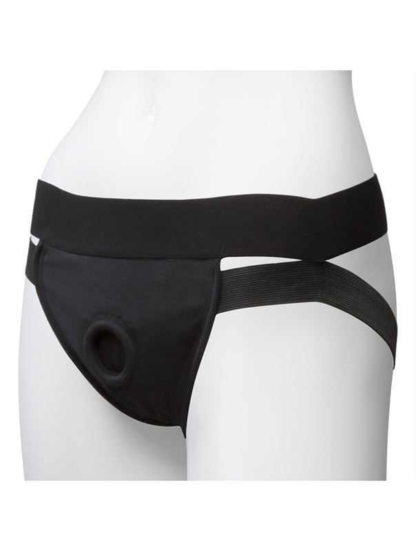 Трусики с плугом Vac-U-Lock Panty Harness with Plug Dual Strap - S/M