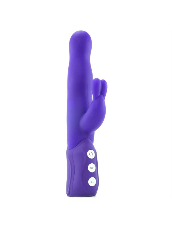 Фиолетовый хай-тек вибромассажер iVibe Select iRabbit - 26 см.