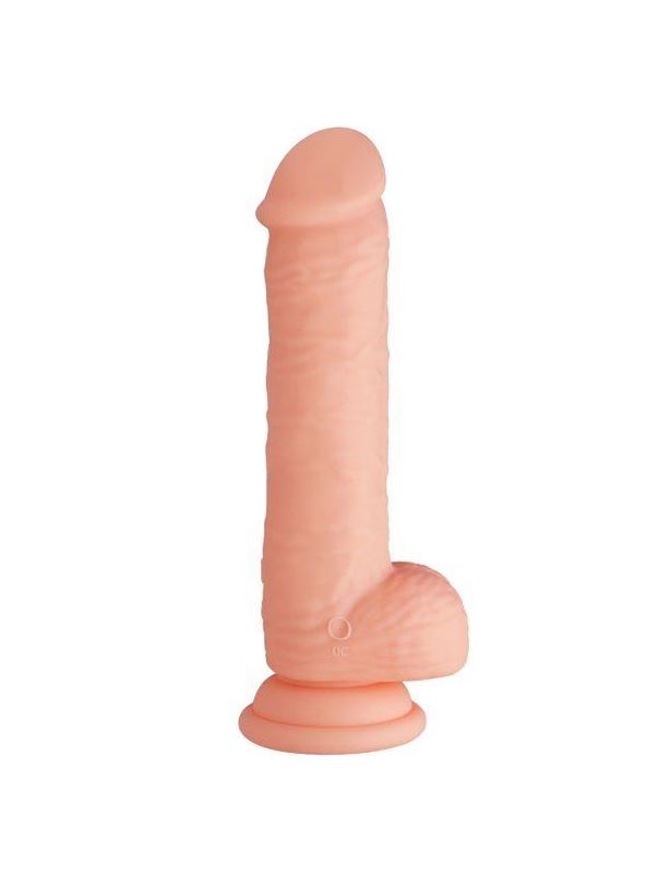 Телесный вибратор реалистик Superior Dong из силикона (17,5 см)