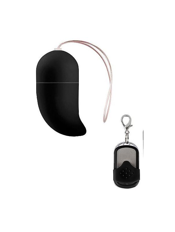 Чёрное радиоуправляемое виброяйцо Vibrating G-spot Egg medium