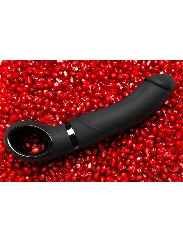 Реалистичный чёрный вибратор Fun Toys GJack - 22 см.
