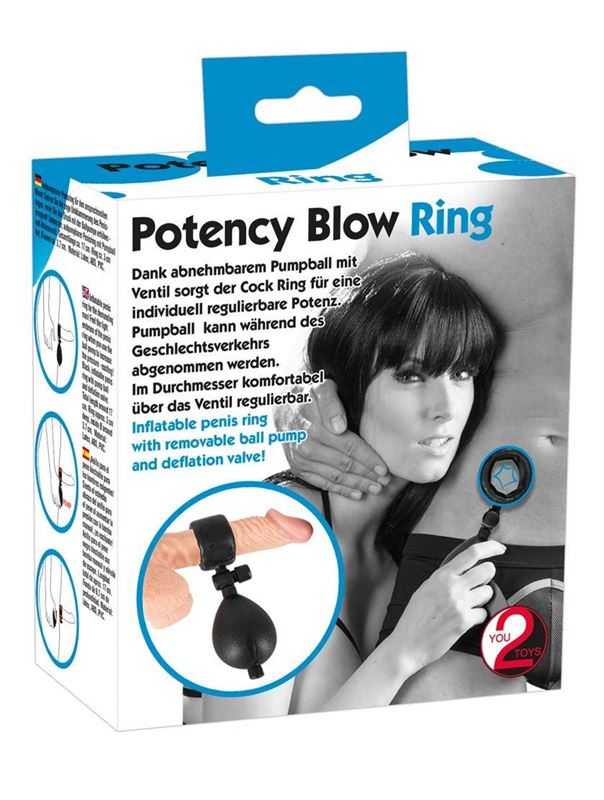 Кольцо для пениса Potency Blow с подкачкой 