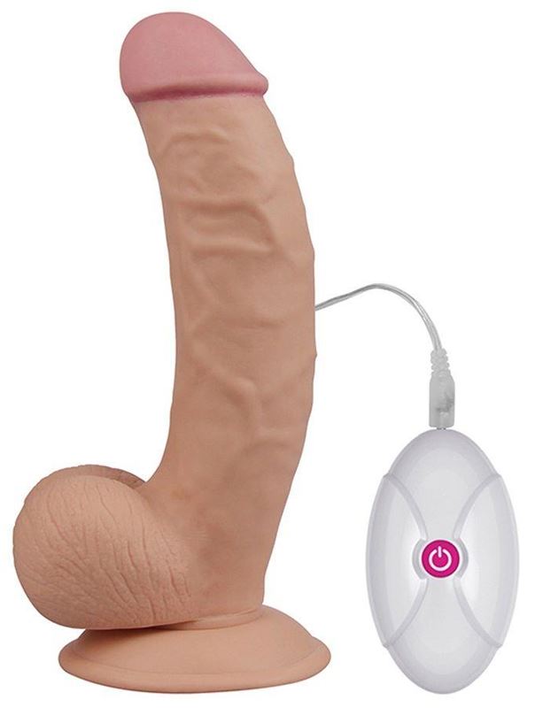 Телесный вибратор реалистик Ultra Soft Dude 8.5 (20 см)