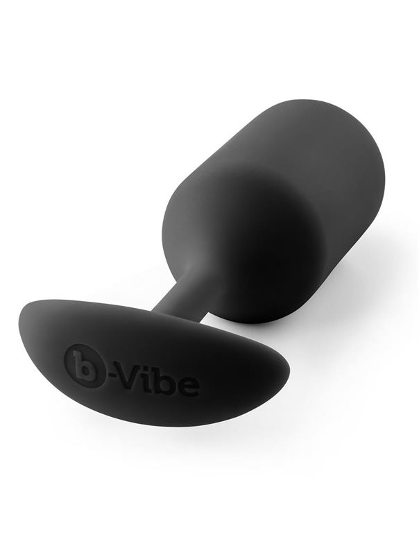 Чёрная анальная пробка для ношения B-vibe - Snug Plug 3 (12,7 см)