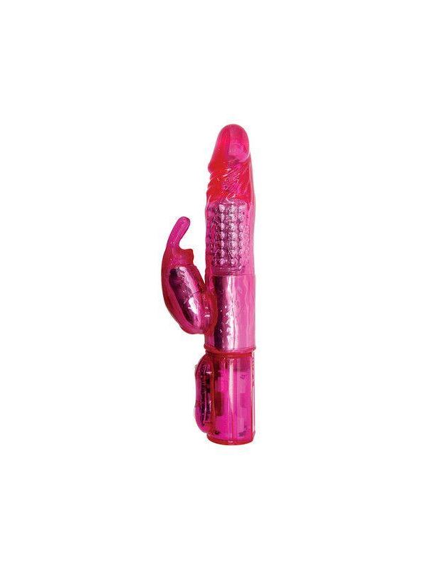 Розовый компьютерный вибратор Eve After Dark 7x Rabbit Vibe - 22 см.