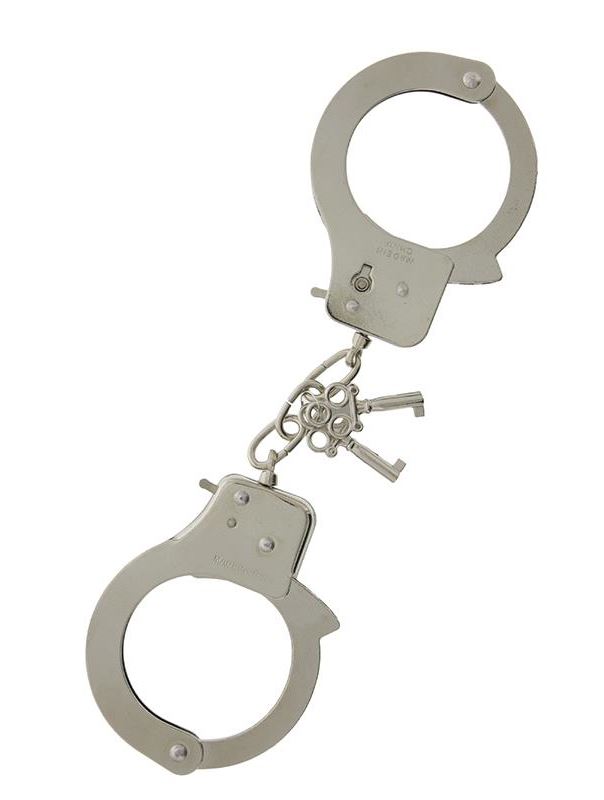 Металлические наручники с ключиками LARGE METAL HANDCUFFS WITH KEYS