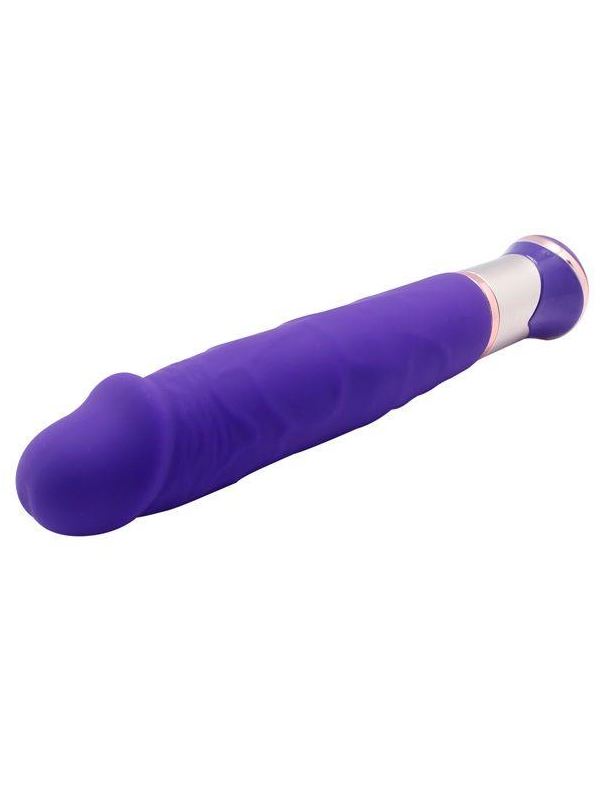 Фиолетовый вибратор ECSTASY Deluxe Rowdy Dong (21,5 см)