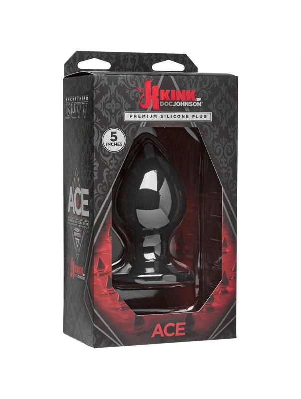 Анальная пробка из силикона Kink Ace Silicone Plug 5 - 12,7 см.