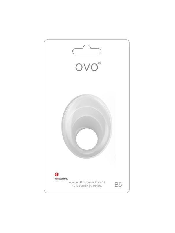 Эрекционное белое кольцо OVO B5