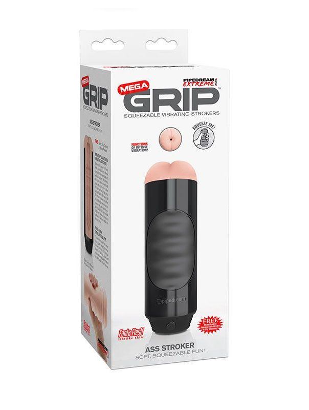 Мастурбатор-анус Extreme Toyz Mega Grip Vibrating Stroker Mouth