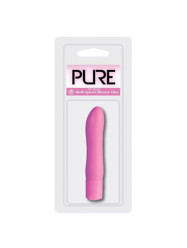 Фиолетовый вибромассажёр PURE 3.5INCH VIBRATOR PURPLE - 9 см.