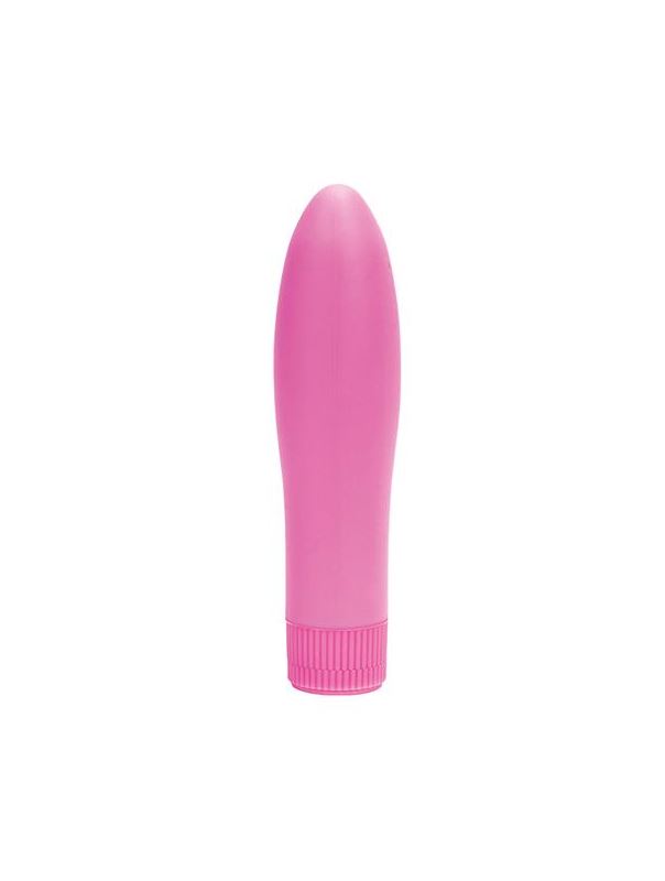 Розовый вибратор SWEET PUSSY IN SILICONE - 13,5 см.