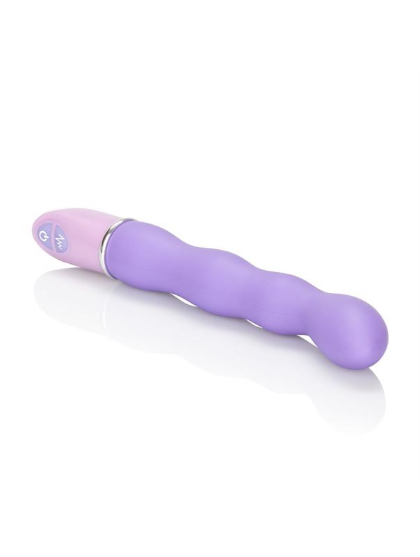 Силиконовый фиолетовый вибратор Lia Magic Wand - 21 см.