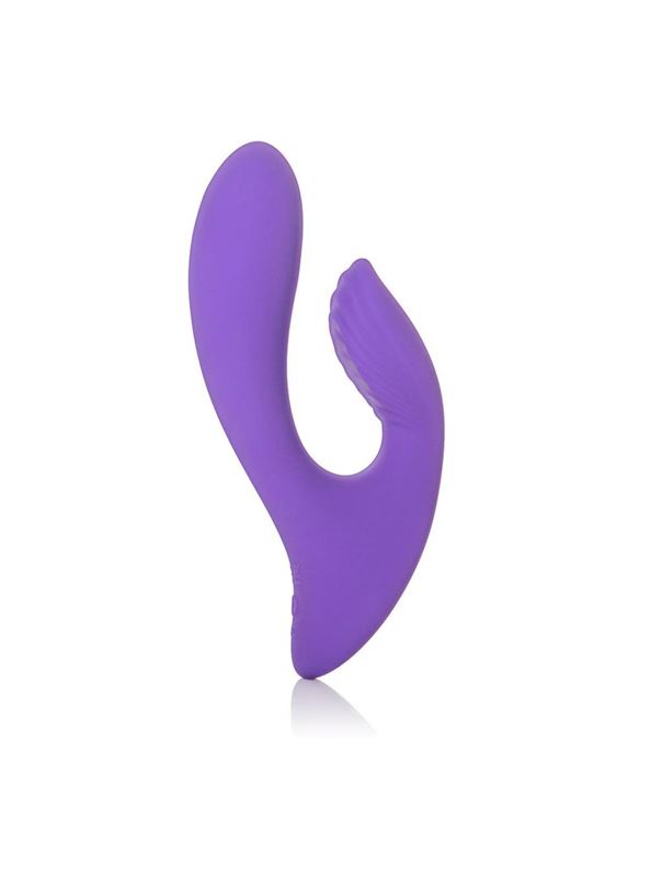 Фиолетовый перезаряжаемый вибратор со стимуляцией клитора Silhouette S17