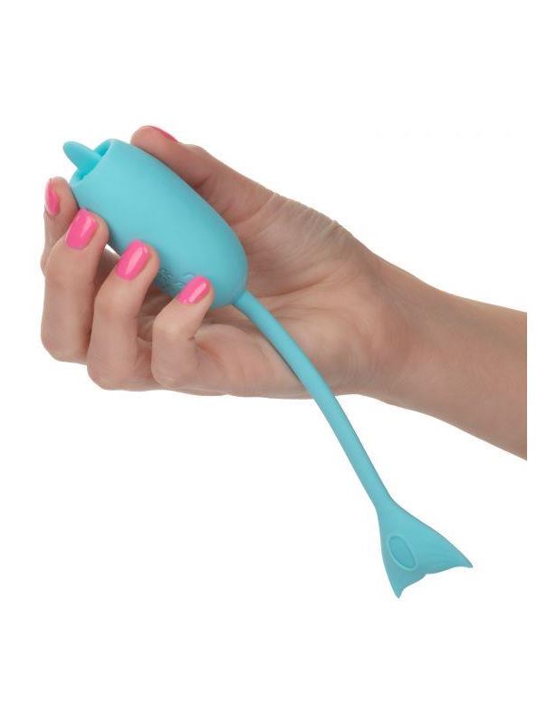 Голубой вибромассажер-яйцо Rechargeable Kegel Teaser