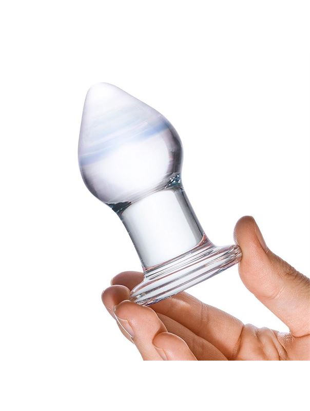 Классическая анальная пробка Amethyst Rain Small (8 см)