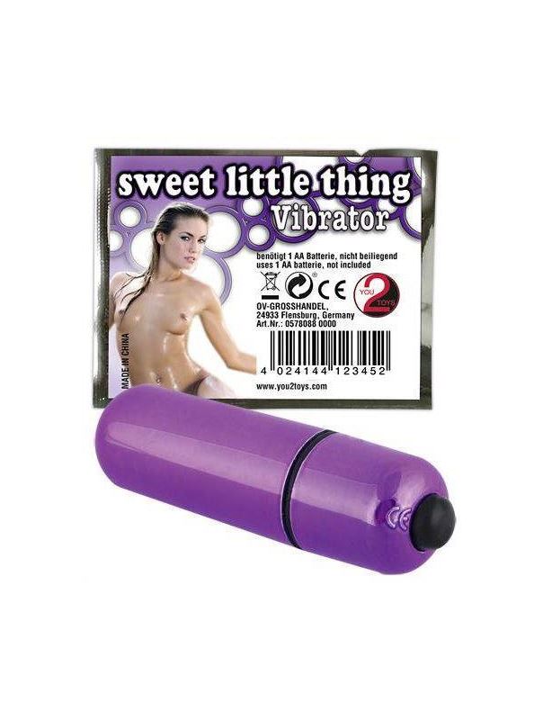 Фиолетовая вибропуля Sweet Little Thing - 7 см.