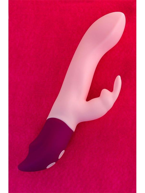 Розовый вибратор кролик Hello Rabbit (24,5 см)