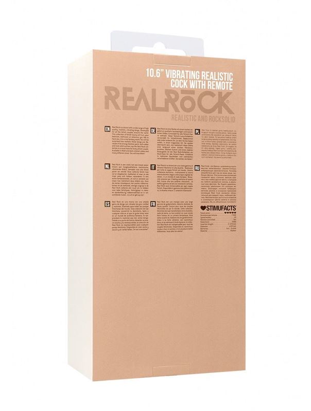 Телесный вибратор реалистик Vibrating Realistic Cock 10" With Scrotum (27 см)